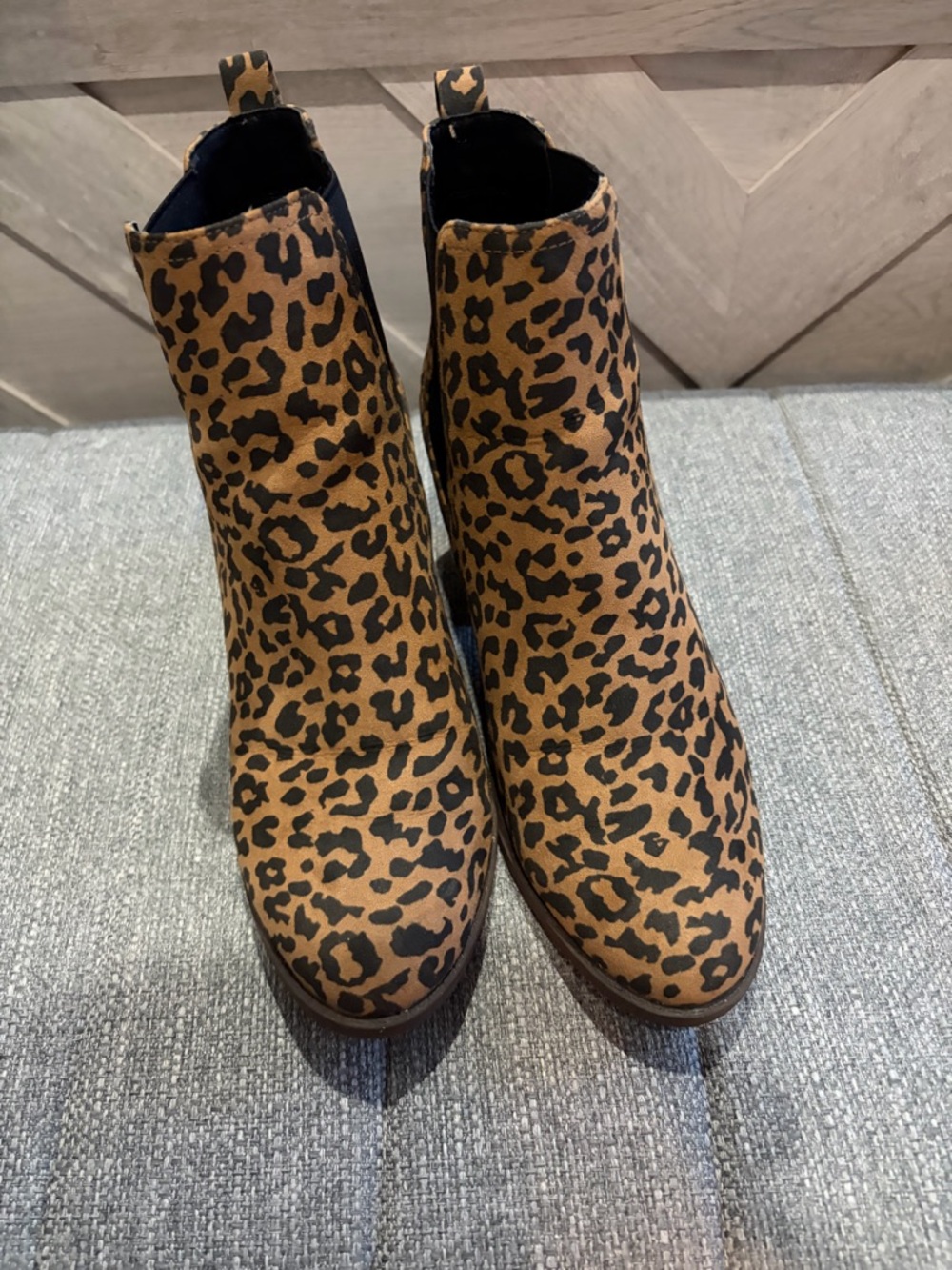 LOFT Leopard Print Women’s Ankle Boots - Tan/Black